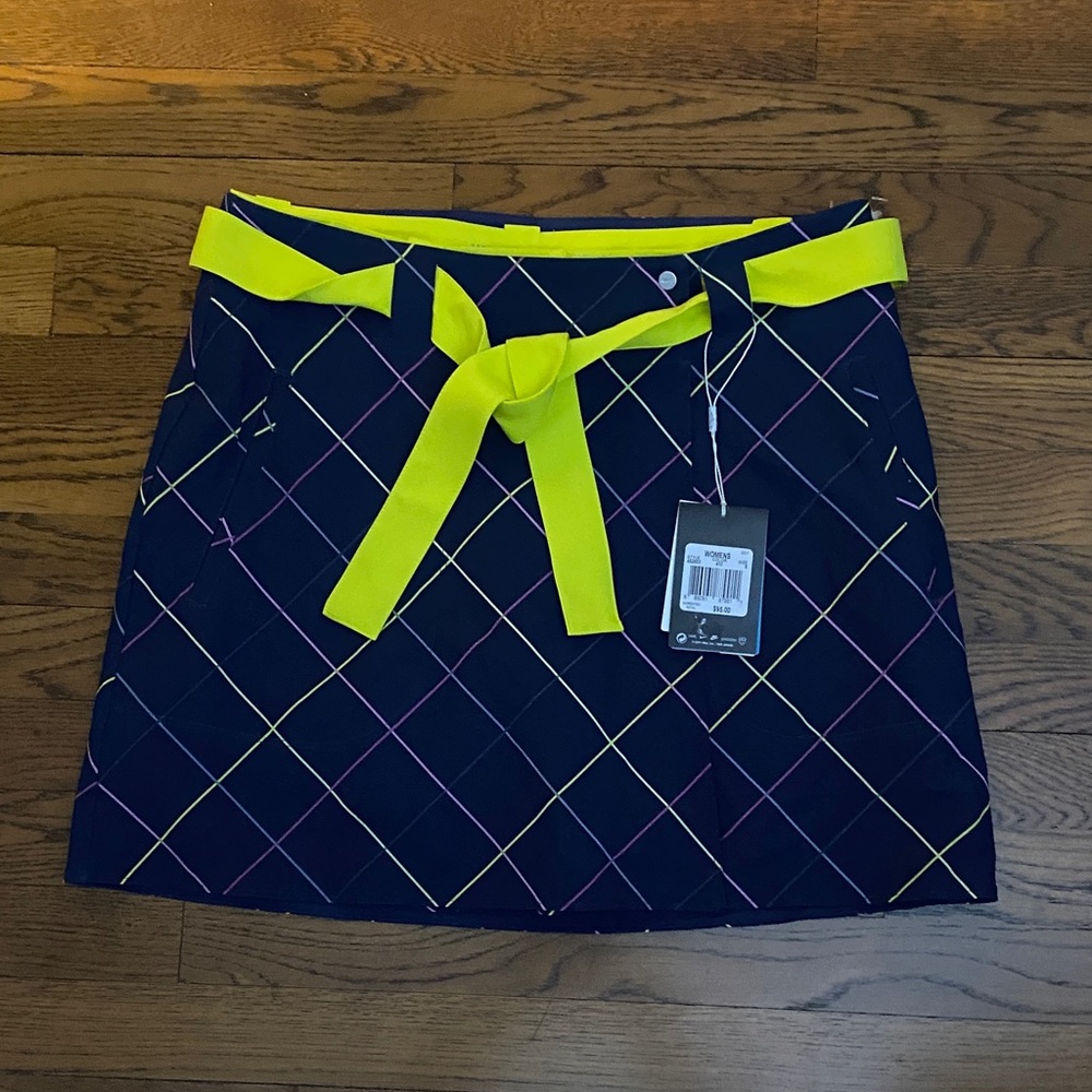 NWT Nike Women’s Convertible Golf Skirt Skort Size 6 navy & Yellow